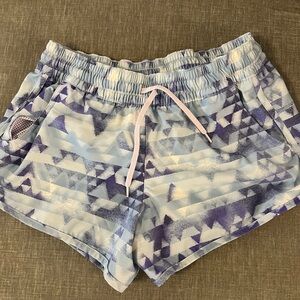 Columbia Blue Purple Athletic Shorts Vibrant Design
